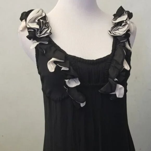 Yoana barashi Anthropology peddle detailing SILK dress women's size 2 (U11) - Picture 2 of 9